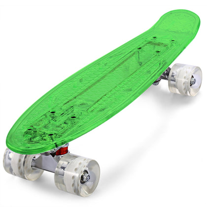 Kid Transparent Green Skateboard
