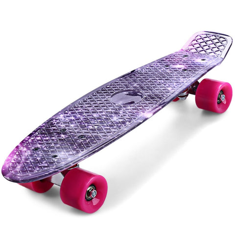 Kid Galaxy Purple Skateboard
