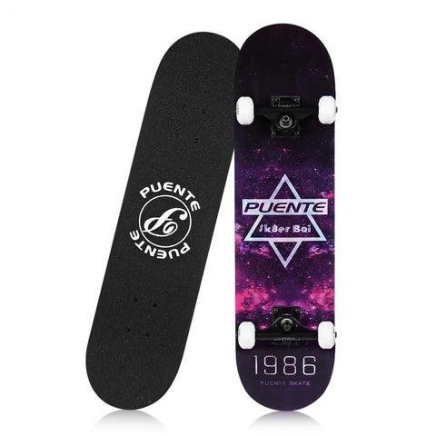 Skateboard Purple and Black
