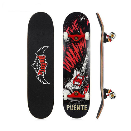 Skateboard Red and Black
